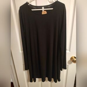 Zenana Outfitters Black Long Sleeve Tunic